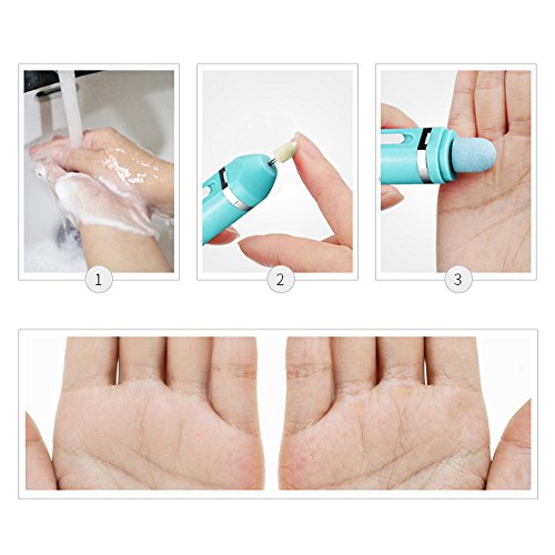 LOHOME Portable Electric Nail Drill - 9 in 1 Nail File Kit Grinder Manicure Machine Battery-operated Nails Portable Salon Machine for Nail Polishing Grinding
