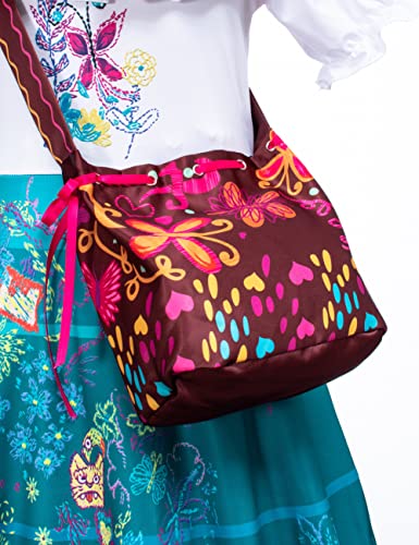 Kaisebile Princess Mirabel Costume Encanto Dress For Girls Birthday Halloween Dress Up With Bag Glasses Earrings Accessories #TOP4