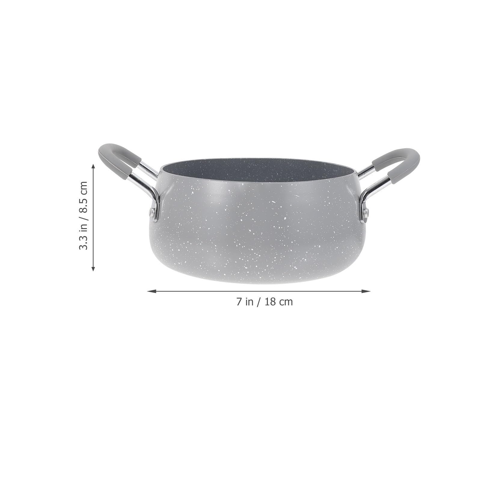 Gadpiparty Mini Sartén para Freír Tempura de Acero Inoxidable con Doble Asa