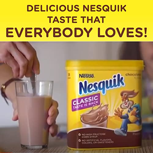 Nesquik Medium Chocolate Powder Drink Mix, 20.1 Oz (Pack Of 12)