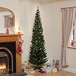 Snowtime 4ft Green Pine Pencil Slim Artificial Tree with 168 Branch Tip (click to see more sizes)