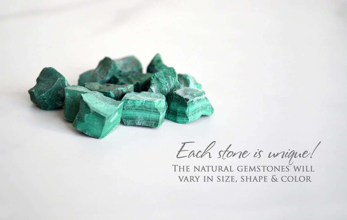 Susabella Malachite Raw Stone Choker, Green Crystal Jewelry, Boho Layering Piece, Healing Stone Gift, Birthday Gift