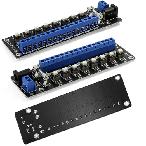 Evemodel 1 Set 3-24V DC Schalter Schaltsteuerung Stromverteiler Schaltsteckdosenleiste Stromverteilertafel (8 Schalter)