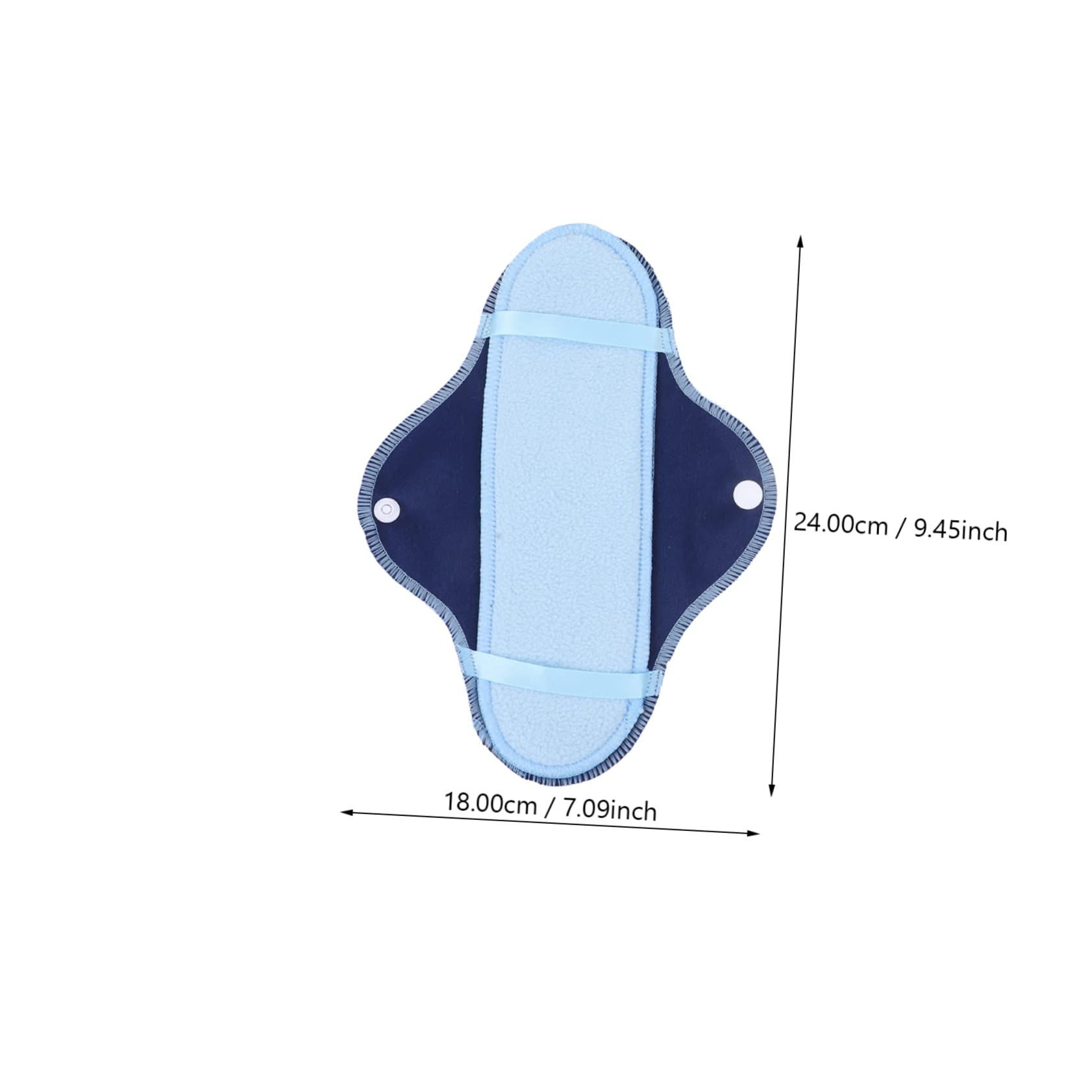 HAPINARY 1 Set 8pcs Polar Fleece Sanitary Napkin Fleece Sanitary Pads Washable Sanitary Pads Panty for Women Reusable Pads for Women Panties Washable Sanitary Napkins Blue