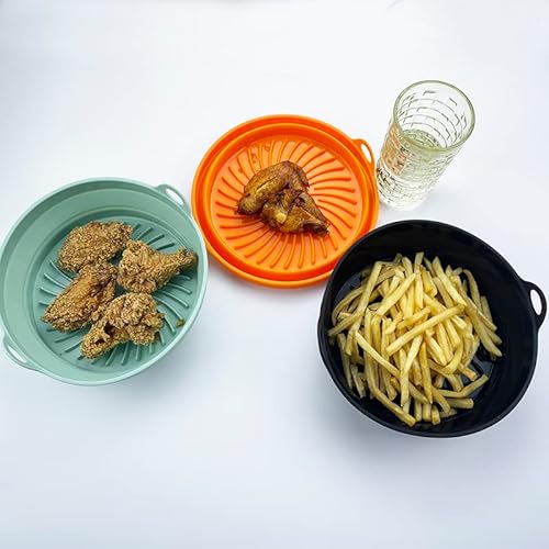 Forma de Silicone pra Fritadeira Air Fry Forte e Retrátil (Azul)