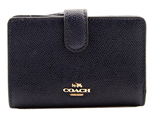 Preisvergleich Produktbild COACH Mittelgroße Geldbörse mit Reißverschluss in der Mitternachtszeit