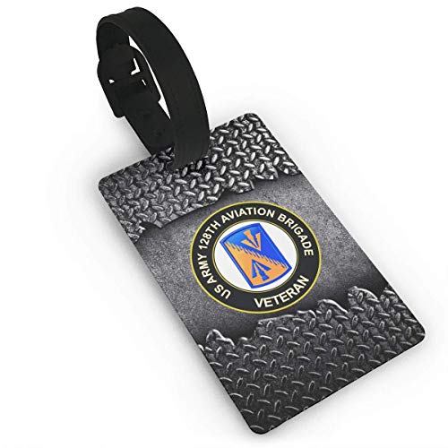 shenguang U.S. Army 128th Aviation Brigade Veteran Equipaje Bolsa Etiquetas Etiquetas de Viaje Etiqueta de identificación de Viaje