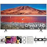 Samsung UN82TU7000 82-inch 4K Ultra HD Smart LED TV (2020 Model) Bundle with Premiere Movies...