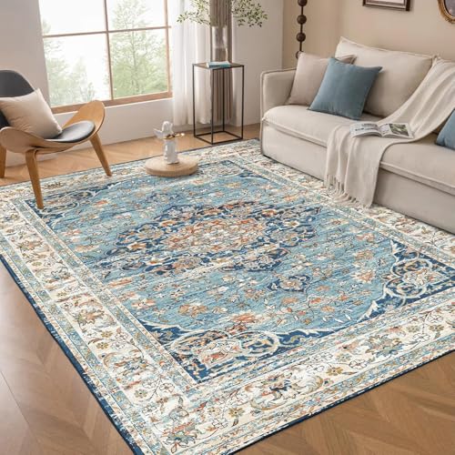 Tapis vintage grand format lavable en machine pour protéger votre sol - 2