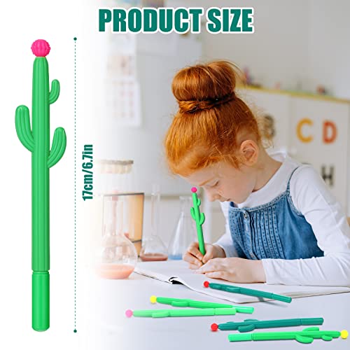 60 bolígrafos roller de gel en forma de cactus de Teling miniatura 3