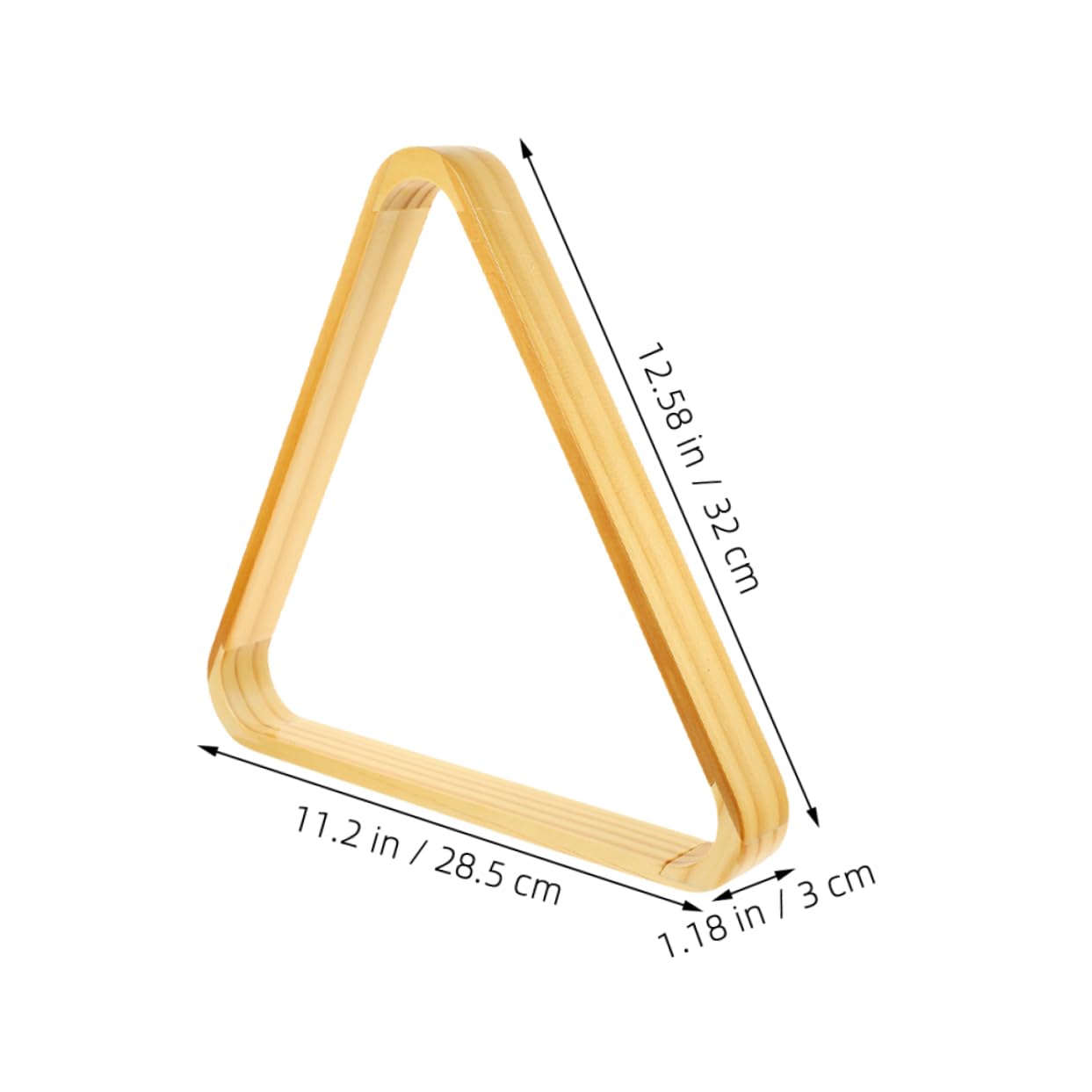 BESPORTBLE 2pcs Billiard Triangle Rack Heavy Duty Snooker Ball Holder for Optimal Game Setup Easy to Use Sturdy Wood Construction for Reliable Performance