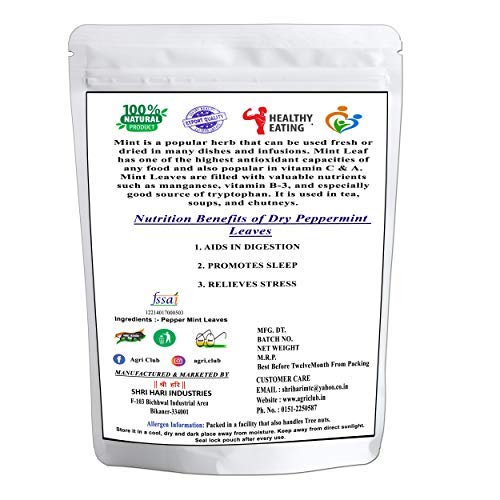 Agri Club Dry Peppermint Leaves 400gm - Image 2 thumbnail