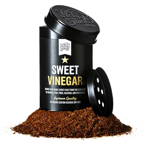 Holy Smoke BBQ Rub Sweet Vinegar Rub, Sazonador BBQ Natural 100%, Estilo Carolina, Especias para Carne, Pollo, Cerdo y Bistec, Condimento Barbacoa, Mezcla de Hierbas y Especias BBQ - 175g