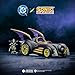DC X Sonic Batmobile Shadow-fied! with Cool 2.5 Inch Shadow Action Figure as Batman, from The DC x Sonic The Hedgehog Comic Book Series - A Collector's Must Have!