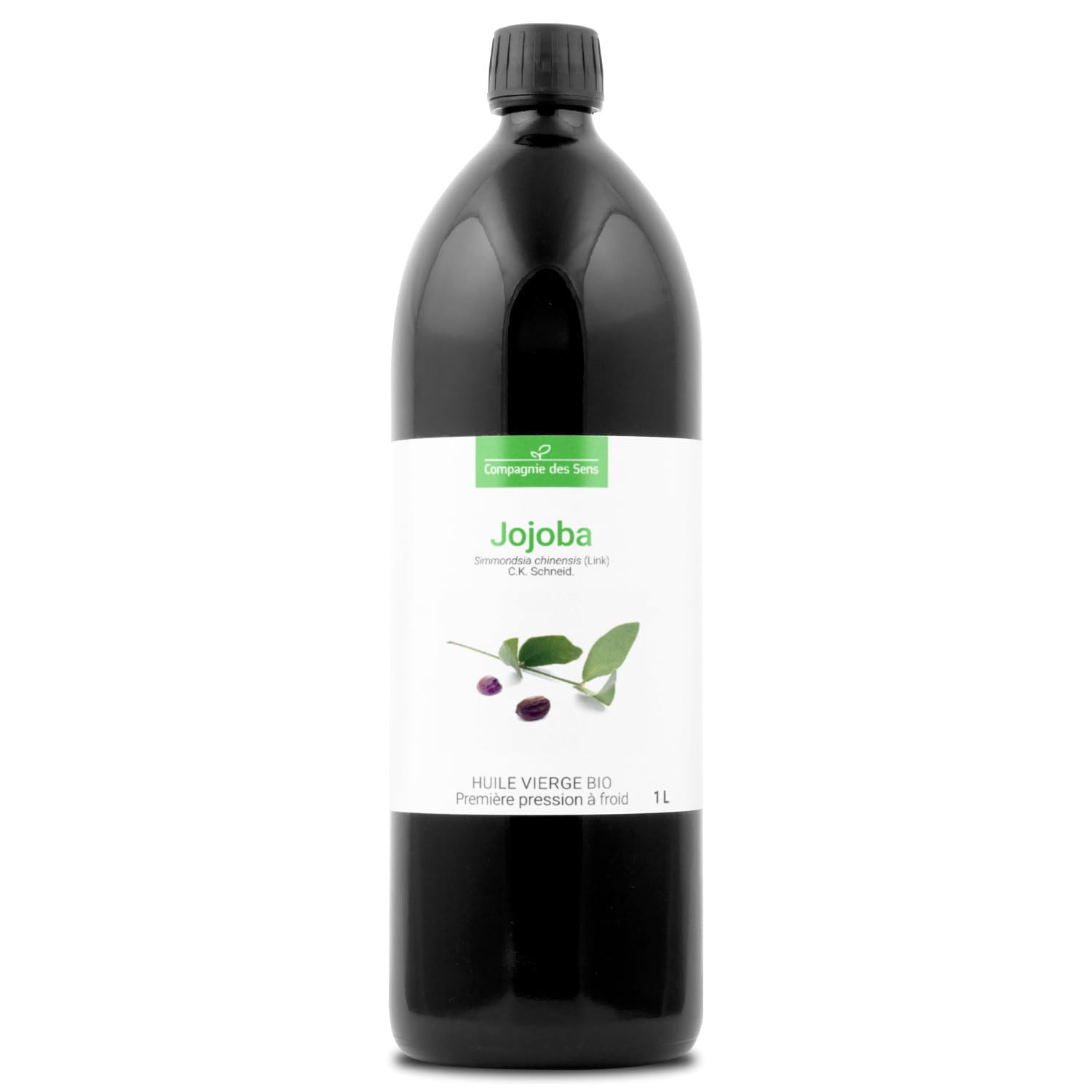 Jojoba - Huile Végétale Vierge BIO - Flacon en verre - Première pression à froid - 1L