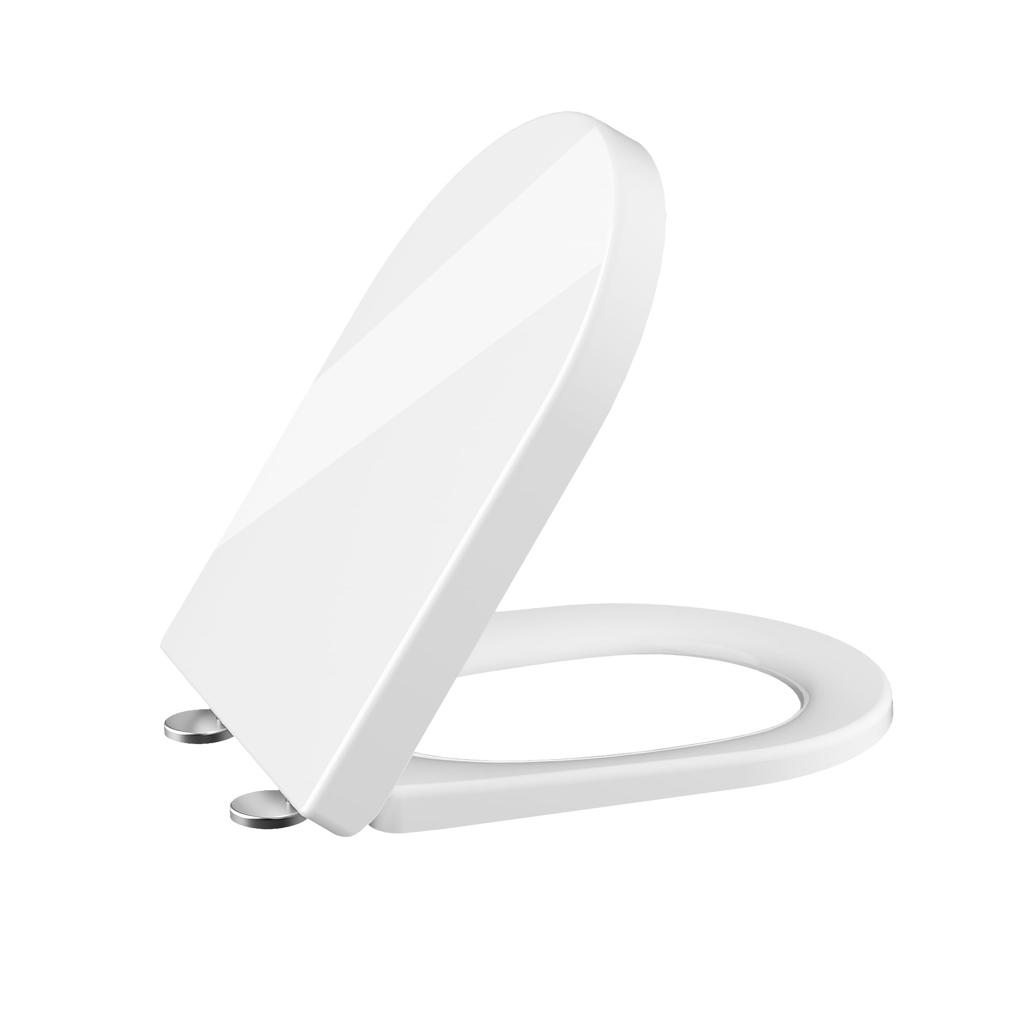Garvee Soft Close Toilet Seat with Integrated Child Seat with Adjustable Hinges UF Duroplast Quick Release