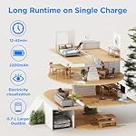 CANDY™ Cordless Vacuum Cleaner,3-in-1 Ultra-Light 4.8lb Vacuum, Anti-Hair Wrap,12-45Min Runtime,Powerful Suction,180° Flat,150° Left Right Swivel,HEPA Filtration for Carpets, Hard Floors & Pet Hair - Image 4