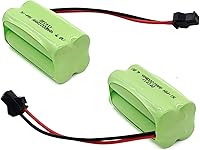 Vista 3 de Batería RC de 4.8 V, paquete de 2 baterías recargables NiMH AAA de 1000 mAh con enchufe SM 2P para acrobacias RC auto, robot, juguetes eléctricos