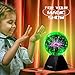 Theefun Green Plasma Ball: 6 Inch Plasma Globe Touch & Sound Sensitive Plasma Ball Lamp Electric Ball Lightning Novelty Light for Parties, Home, Prop, Room Decoration, Christmas Gifts
