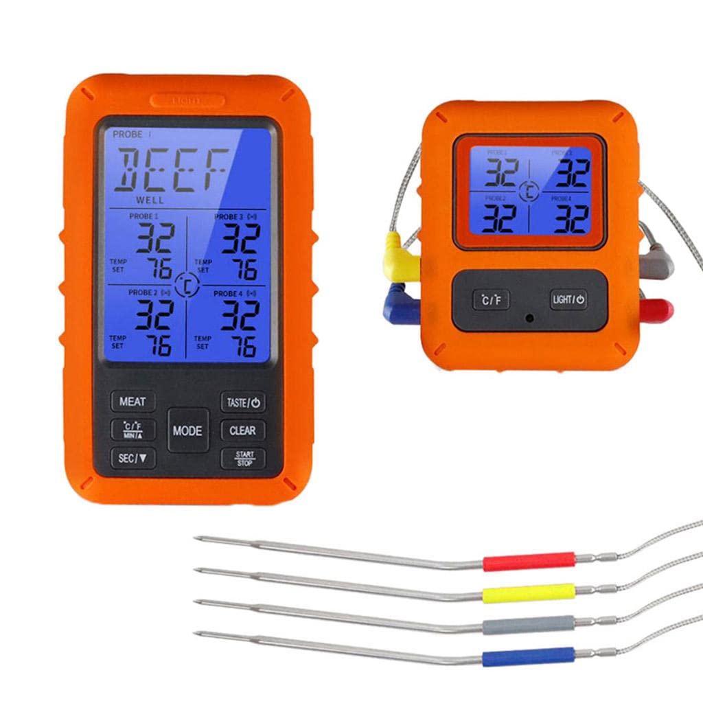 Drahtlose Fleisch Food Thermometer Küche Kochen Temperaturfühler BBQ Gauge