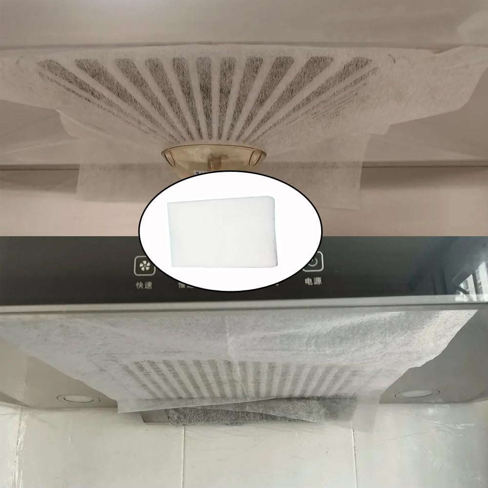 12 Sheet Range Hood Grease Filter Cover Disposable Non-Woven Fabric Range Hood Vent Secondary Filters Sticker Oil Absorbing Paper for Kitchen Range Hood Air Filter Mesh Charcoal Carbon Combo - Image 8