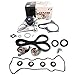 NEW TCK199WPVC-1 (163 TEETH) Timing Belt Kit (w/ Tensiner Springs & Oil Seals), Water Pump Set, & Valve Cover Gasket with Spark Plug Tube Seals for 87-01 Toyota 2.0L & 2.2L DOHC "3SFE" "5SFE" 4 Cyl.