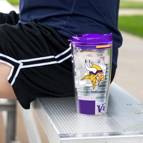 Image of Rico Industries NFL Football Double Wall Classic 16oz Or 20oz Tritan Tumbler W Lid