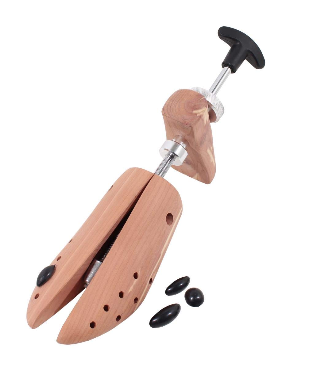 DELFA 1 estensore per scarpe, in legno di cedro, con meccanismo a 2 vie in metallo contro i punti di pressione, beige., M 37-39 Da.