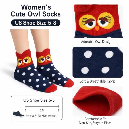 Image of Cute Animal Design Women's Socks Casual Cotton Crew Novelty Socks