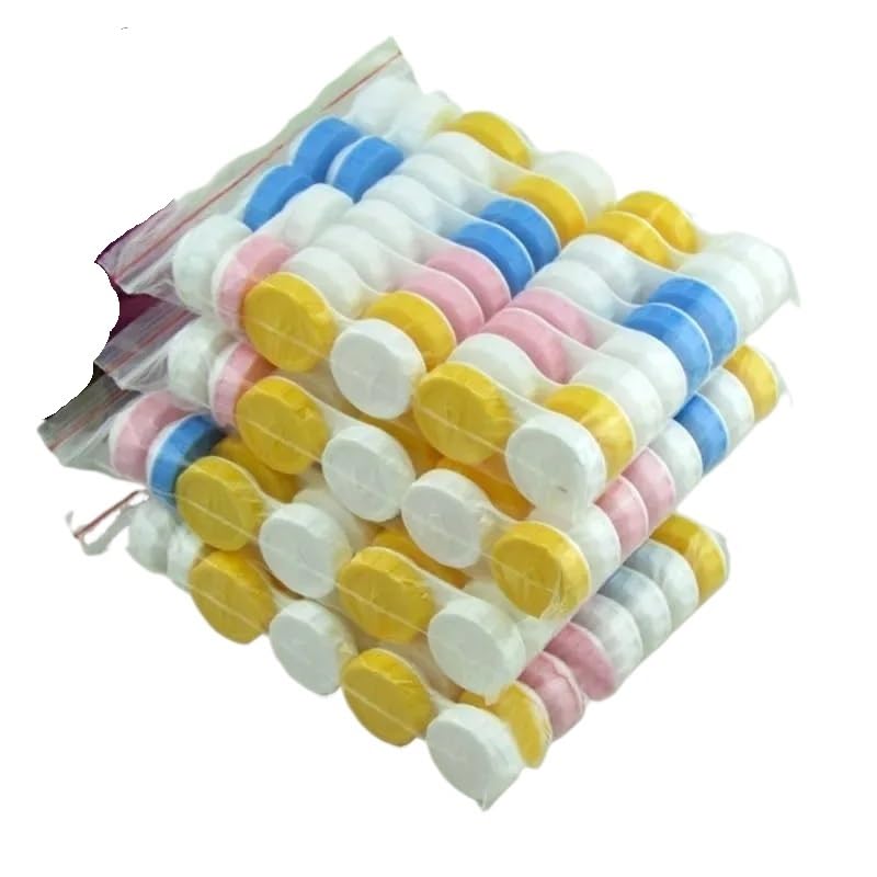 YZWHKJ Portalentillas,Estuche Lentillas Estuche for Lentes de Contacto, 50 o 100 Unidades, Accesorios for Gafas, Bonito Estuche de Viaje for Lentes, Color Aleatorio.(50pcs Random)