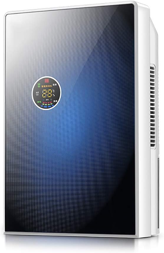 Dehumidifier Three-In-One Smart Home Moisture Absorber Abs Material Tempered Glass Body 1.5L Large Capacity For Wet Mold Removal Suitable Kitchen Bedroom Office Garage,blue