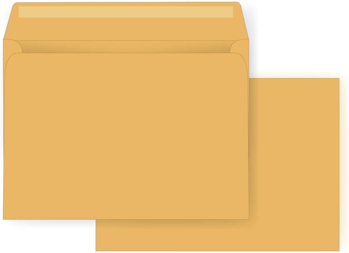 9 x 12 Booklet Envelope - Open Side - 28# Brown Kraft (9 x 12) - Jumbo Series (1000) : Office Products