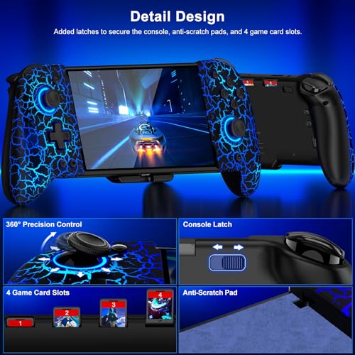 Switch Controller for Nintendo Switch/OLED, (No Drift, No Deadzone) Hall Effect Joystick Wireless Sw