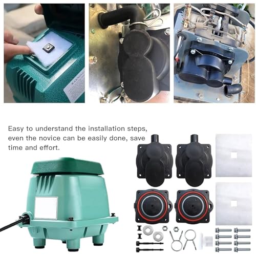 Air Pumps Rebuild Kits for Hiblow HP80 HP60-0117 -0110 CS103EL AS500 AA500 DF50 DF60 Diaphram Filter Screws Kits Easy Installation Component