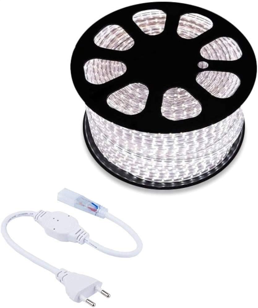 EACH ITALY Tira LED luminosa 100 m luz blanca fría 5050 220 V iluminación CW578