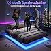 DICTAC Bett 120x200 cm mit LED Beleuchtung Bettgestell 120x200 mit Lattenrost aus Metall Bettrahmen Erwachsene Floating Bed Frame mit Licht-Robust und Stabil,Leichte Montage,Schwarzer(ohne matratze)