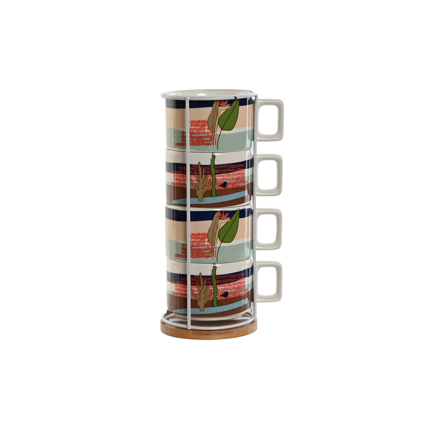 Café set 4 dolomite pour petit-déjeuner Teide 260 ml