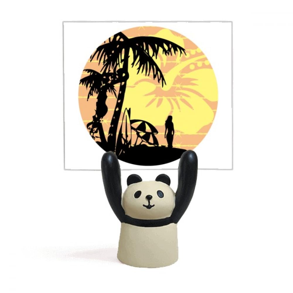 Pince-notes panda et illustration de plage, idée cadeau déco originale - 4