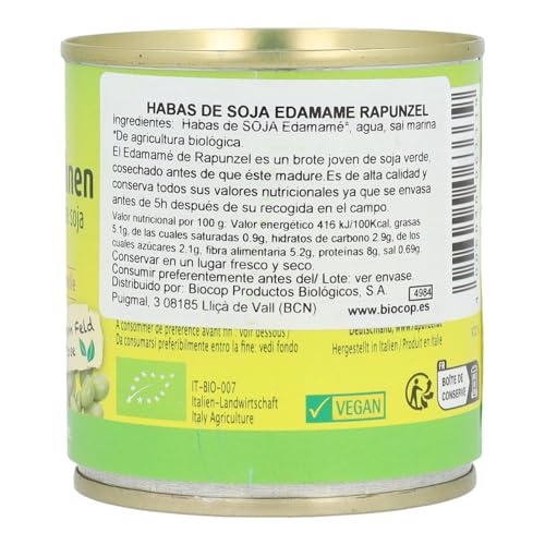 Biocop - Canned soy beans edamame rapunzel -200g