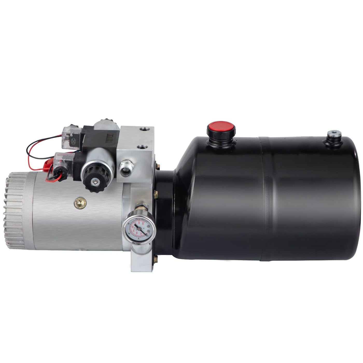 6 Quart Doppelwirkend Hydraulikpumpe Dump Trailer Unit Pack Reparatur 12V Double Acting Hydraulic Pump Dump