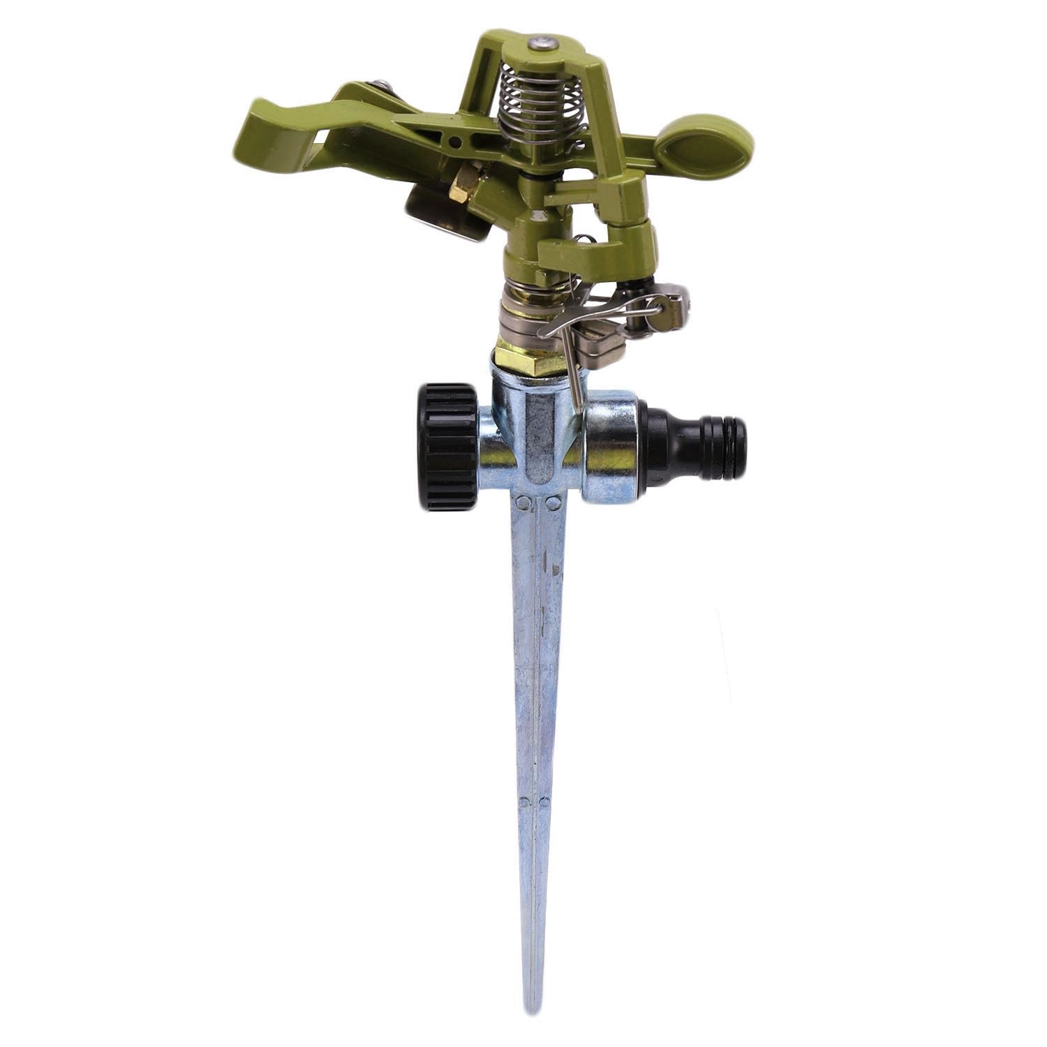 Duontyye 360 Degree Rotary Irrigation Sprayer Sprinkler For Lawn Garden Golf Grass Metal Impulse Spike Hose Water Sprinkler Sprayer