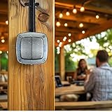 BG Electrical Outdoor Double Wall Switch with LED Indicator, Decorative Weatherproof, Stainless Steel, 2-Way, 20A, IP66 Rated, WPL42 (Pack of 2) - Image 6