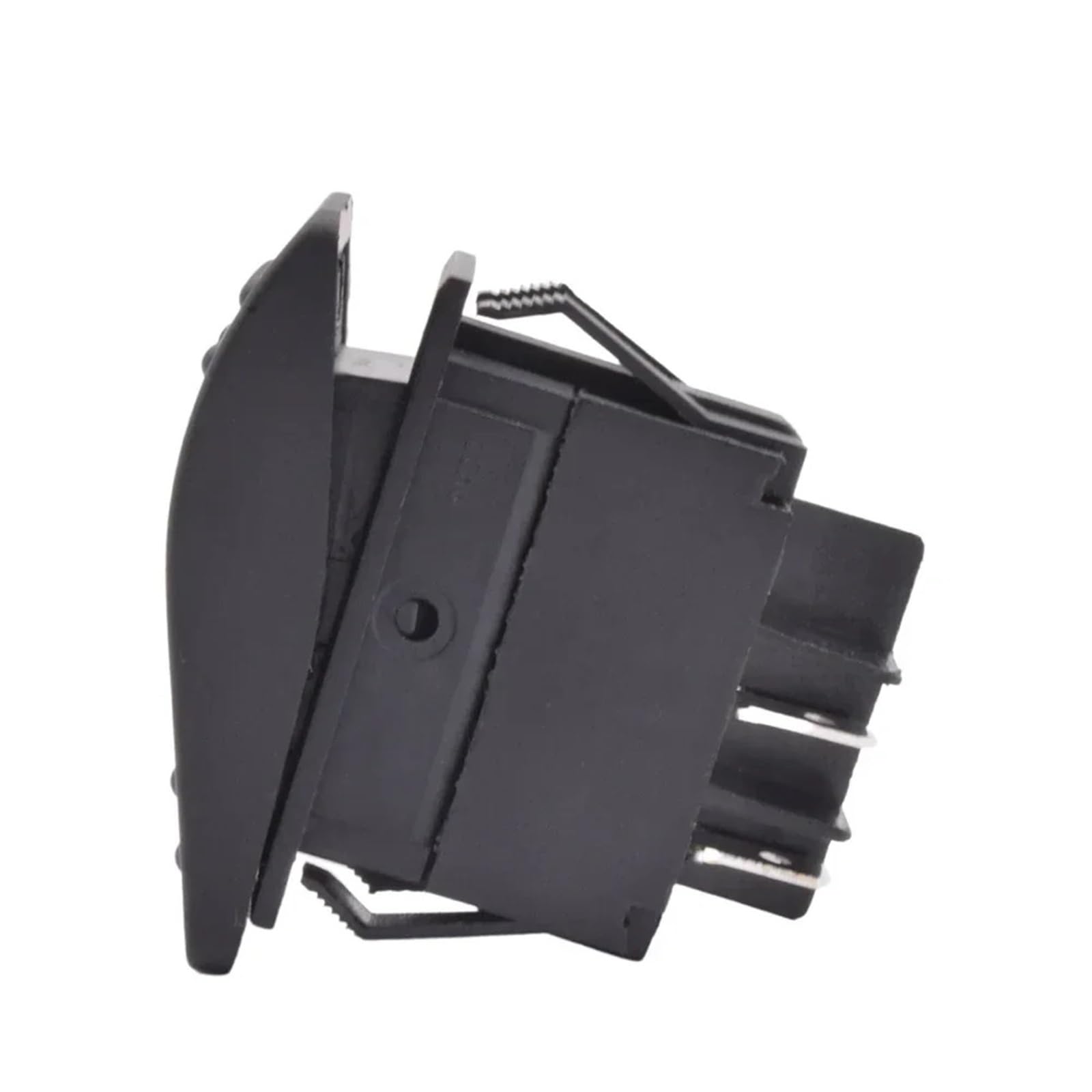 Interruptores marinos, 5 interruptores basculantes impermeables for coche, barco, marino, DPST, de 4 pines, encendido y apagado, con luz LED iluminada, interruptor de botón.(Red Light)