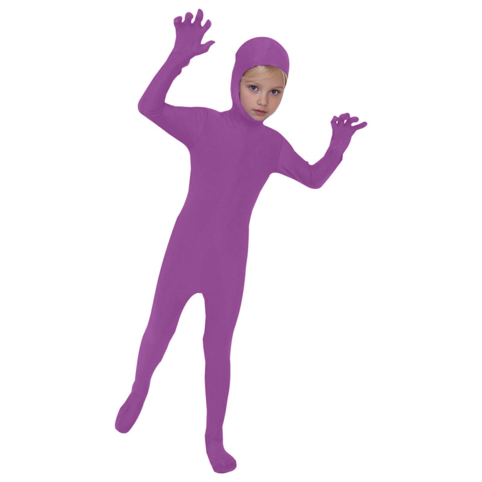 Full Body Halloween Costumes for Kids One Piece Open Face Jumpsuit Plain — image 1