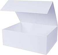Vista 27 de Aimyoo Caja de regalo plegable azul marino con tapas de cierre magnético 13.8x9x4.3 pulgadas, cajas grandes para propuesta de dama de honor