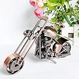 DAJIADS Statues,Table Sculpture Modern Sculpture Statue Bronze Motorcycle Model Metal Iron Sculpture
