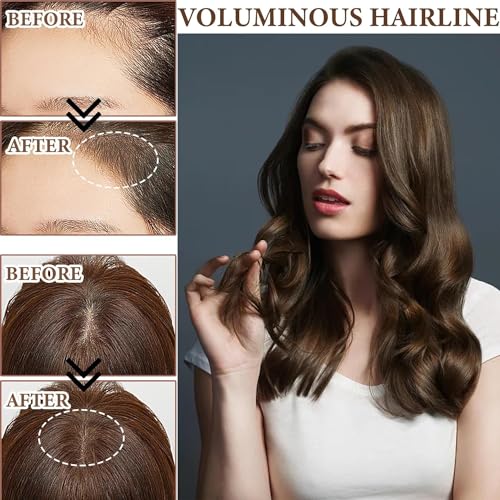 Image of Hairline Powder Stick,Pigmented Hair Shading Sponge Pen Hair Root Touch Cover Up Powder Professional Long Lasting Waterproof Hair Shadow Powder Fillers For Thinning Hair (Medium Brown), 1 Count