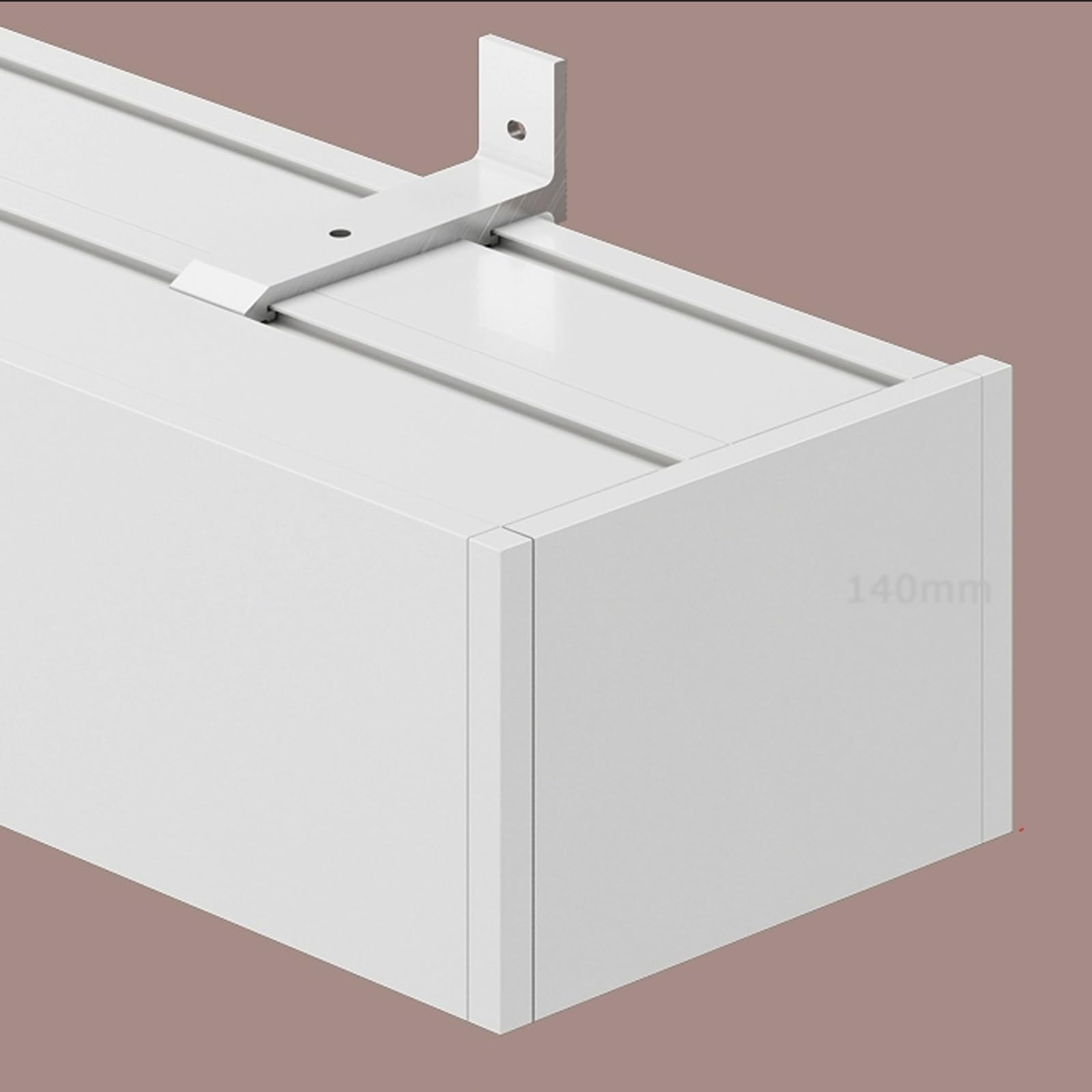 Double rail silencieux pour rideau de séparation de chambre