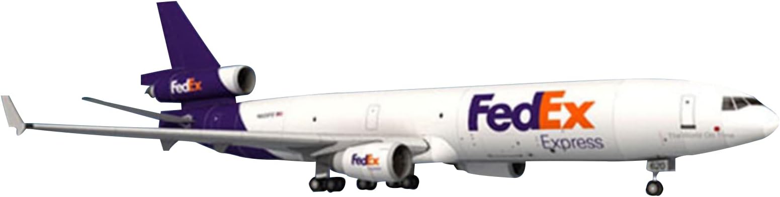 TECKEEN 1/100 Scale MD-11 Air Plane 3D Model Paper Model Diecast Plane for Collection (Unassembled Kit)