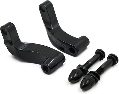 Vista 5 de Extensores de espejo de motocicleta, kit de adaptador de extensión de reubicación de espejo cromado compatible con Harley Davidson Heritage Flstc
